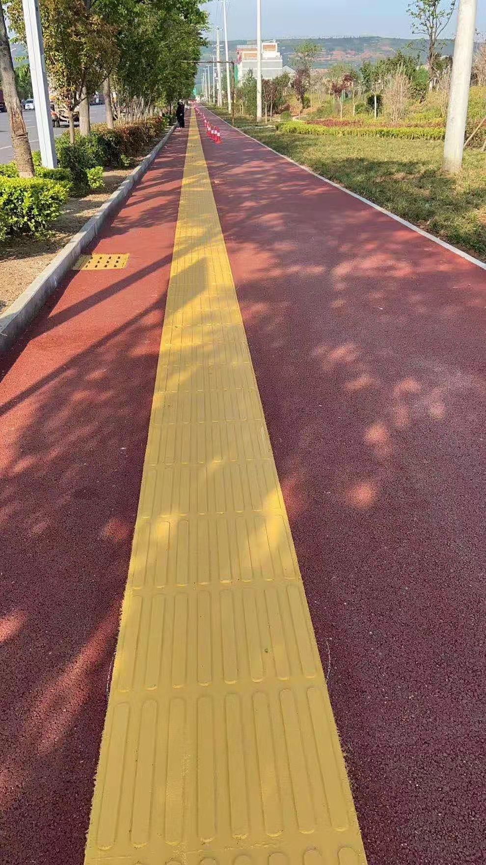 聚合物现浇金刚盲道